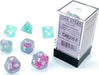Nebula® Polyhedral Wisteria/white Luminary™ 7-Die Set - Saltire Games