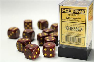 Speckled® 16mm D6 Mercury™ Dice Block™ (12 dice) - Saltire Games