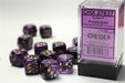 Vortex® 16mm D6 Purple/gold Dice Block™ (12 dice) - Saltire Games