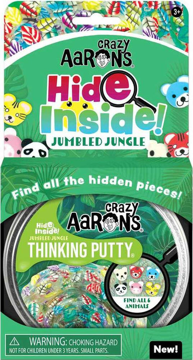 Jumbled Jungle Hide Inside Thinking Putty 4" Tin - Saltire Games