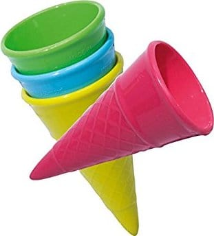 Ice Cream 5 Piece Set with 4 Cones and a Scoop - Saltire Games