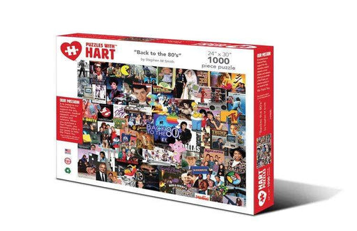 Hart Jigsaw Puzzle 1000 Piece 24" x 30" X-Large - Back to the 80's - Saltire Games