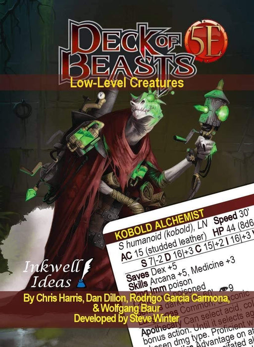 Inkwell Ideas Deck of Beasts: Low-Level Creatures - Saltire Games