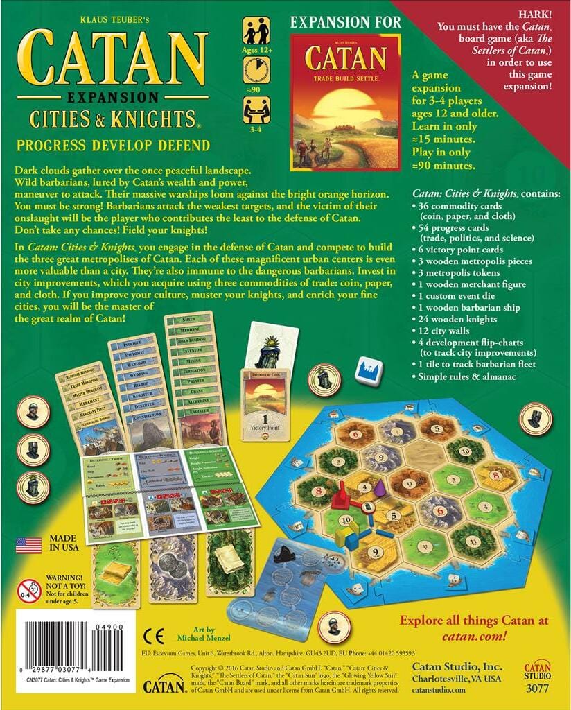 CATAN: Cities & Knights Game Expansion - Saltire Games