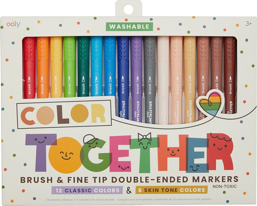 Color Together Brush & Fine Tip Double-Ended Markers - Saltire Games