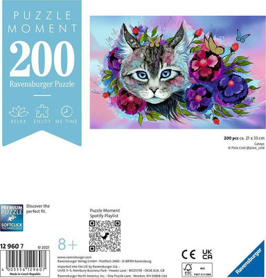 Puzzle Moment: Cat Eye (200 pc Puzzle) - Saltire Games