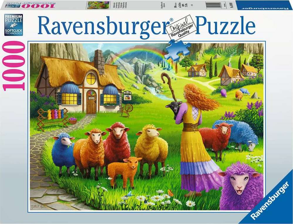 The Happy Sheep Yarn Shop (1000 pc Puzzle) - Saltire Games