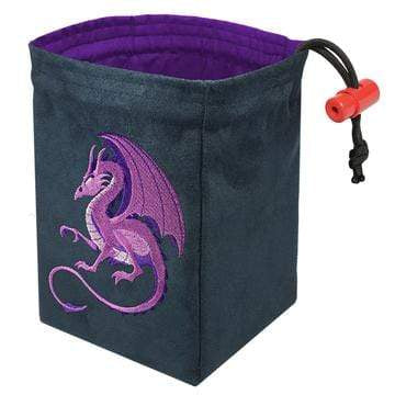 Fantasy Dragon Purple Dice Bag - Saltire Games