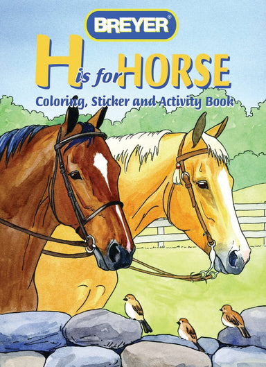 "H Is For Horse" Coloring Book With Stickers - Saltire Games