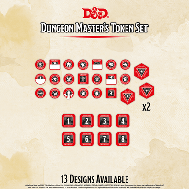 Dungeon Master Token Set (28 tokens) - Saltire Games