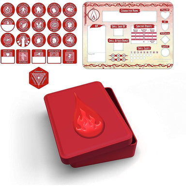 Sorcerer Token Set (Player Board & 22 Tokens) - Saltire Games