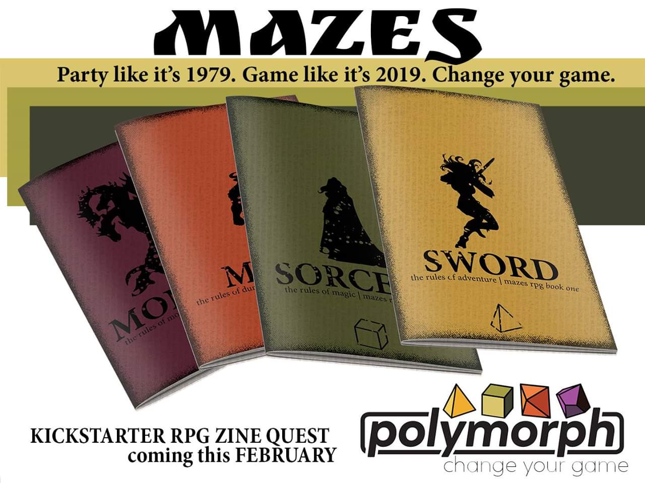 Mazes RPG of Dice, Danger, and Dungeons  (4 Book set) - Saltire Games