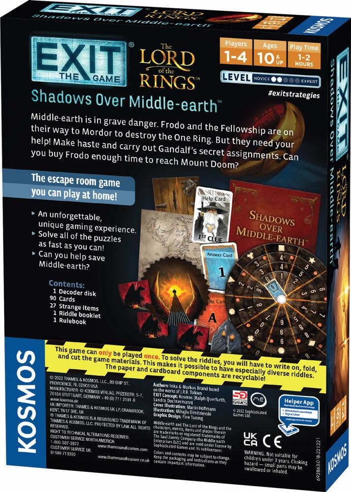 EXIT: The Lord of the Rings - Shadows Over Middle-Earth - Saltire Games