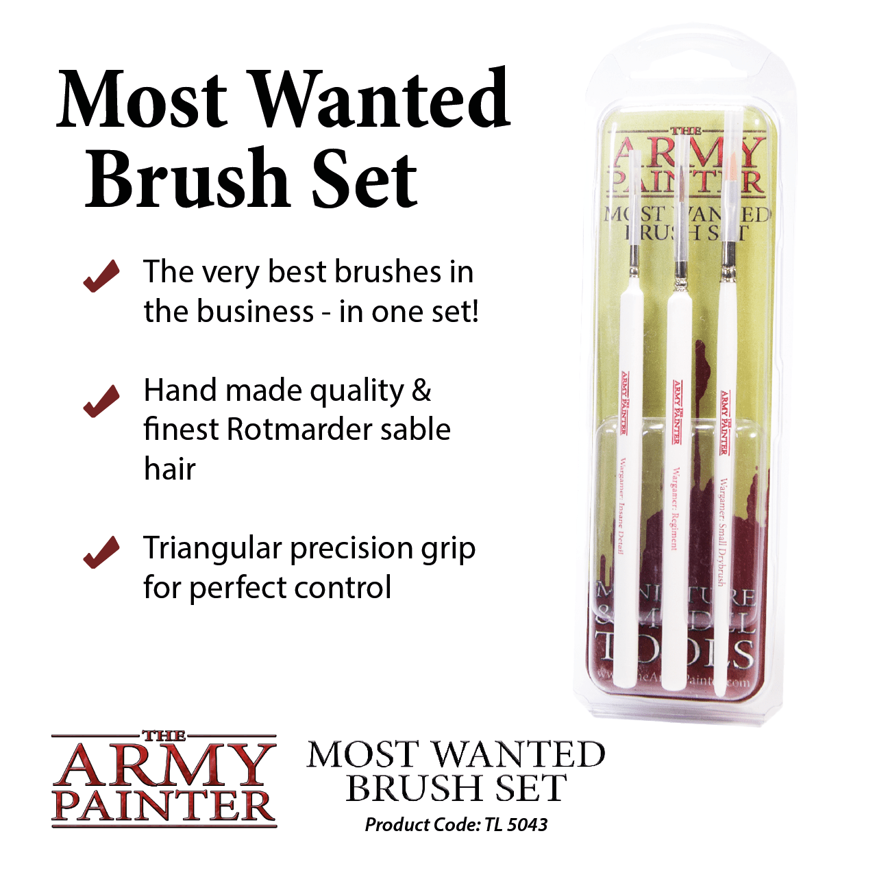 Most Wanted Brush Set - Saltire Games