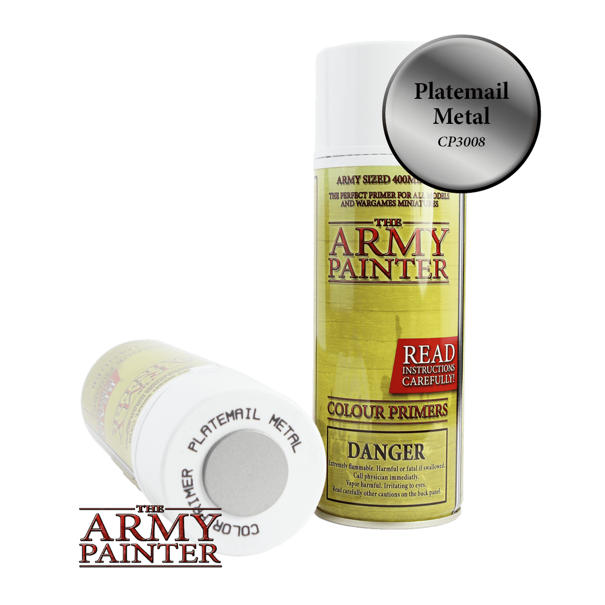 The Army Painter Color Primer Spray Paint, Gun Metal, 400ml- Acrylic Spray  