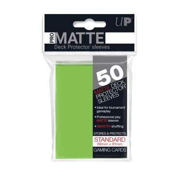 50ct Pro-Matte Lime Green Standard Deck Protectors - Saltire Games