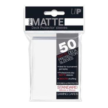50ct Pro-Matte White Standard Deck Protectors - Saltire Games