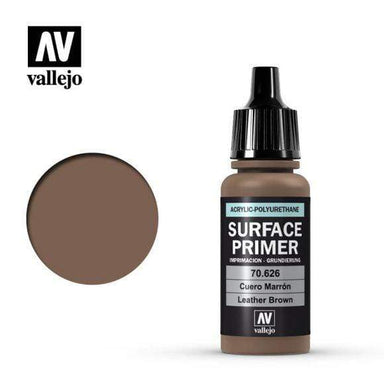 Leather Brown Surface Primer 17mL - Saltire Games