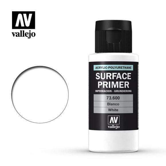 VAL73600 Vallejo Surface Primer - White 60ml - Sprue Brothers Models LLC