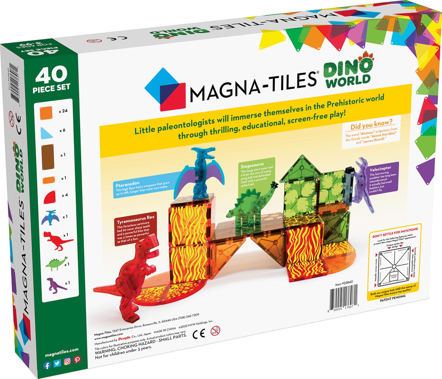 Magna-Tiles Dino World - Saltire Games